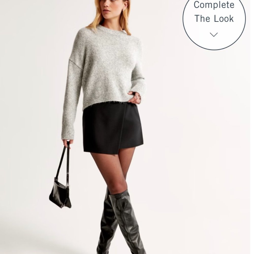 Menswear Wrap Mini Skort Abercrombie